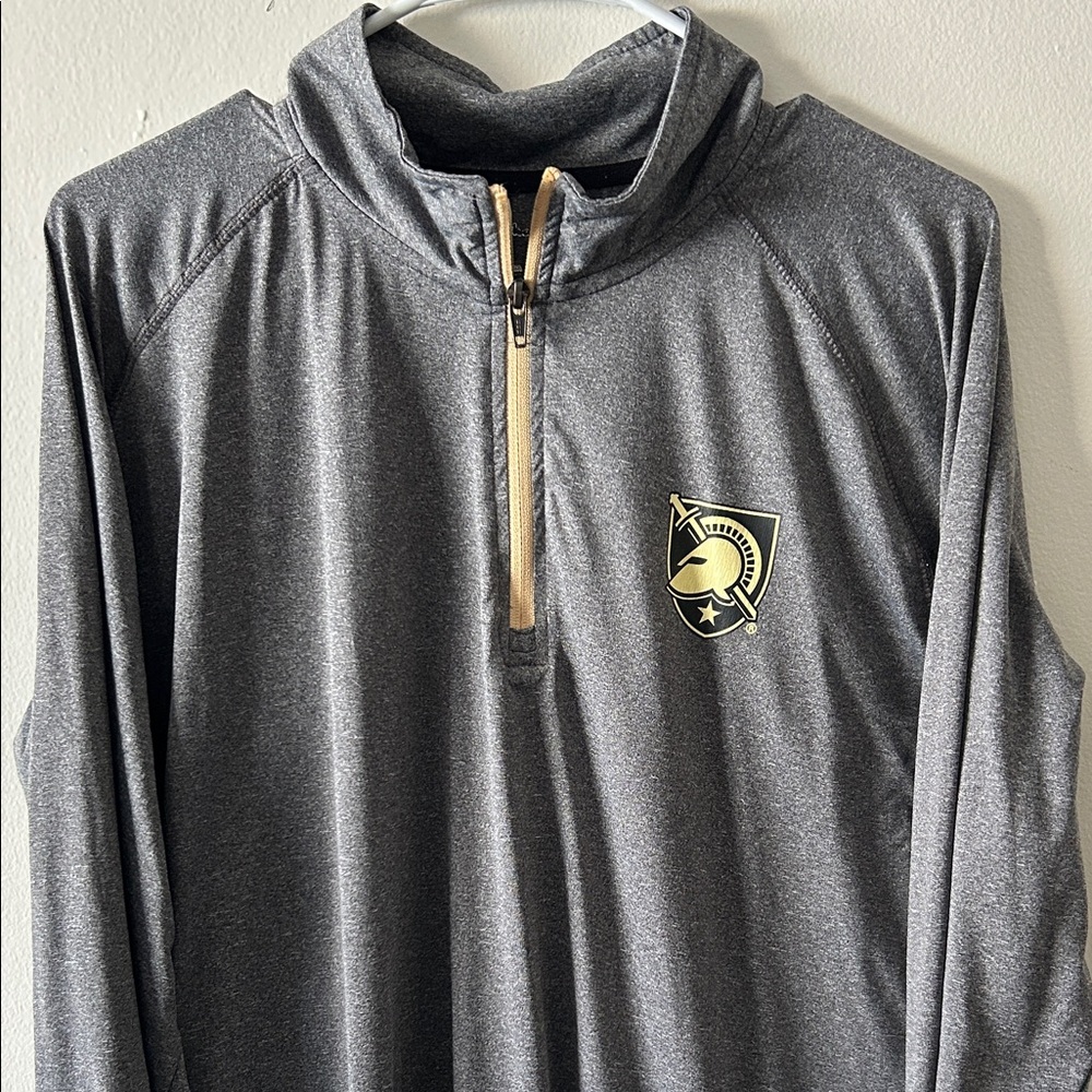 Champion West Point Army Dark Gray and Gold Quarter-Zip Pullover